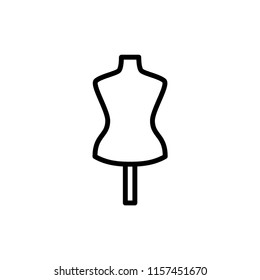 Tailors Dummy Icon Outline Vector Stock Vector (Royalty Free ...
