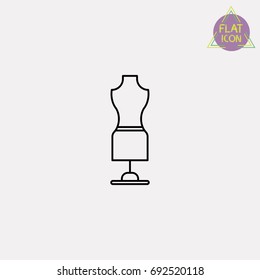 tailors dummy line icon