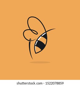tailor's logo with illustrations of bees and sewing needles, unique and fun.