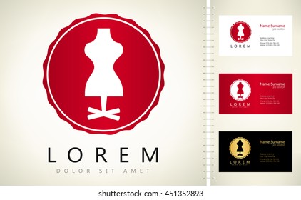 Tailors mannequin vector logo