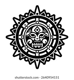 Taino solar deity, glyph style icon