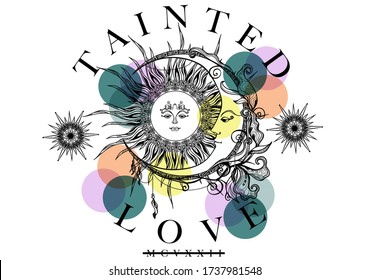 Tainted love graphic placement print