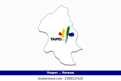 Bandera de Taipei - Divisiones administrativas de Taiwán