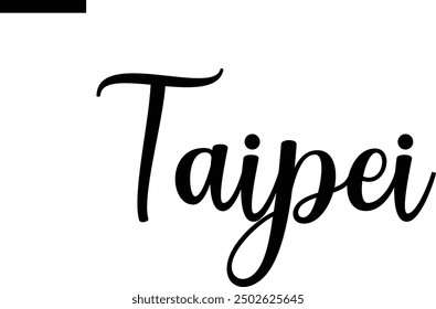Taipei Travel Saying Typography Text