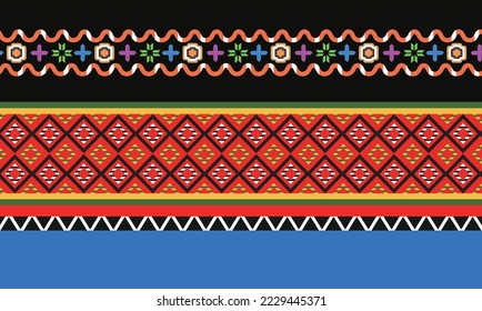 Taiwan aboriginal "Pinuyumayan" ethnic weaving vector totem, single borderless design version, line decoration, template element