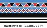 Taiwan aboriginal "Tsou" national weaving vector totem, single borderless design version, line decoration, template element