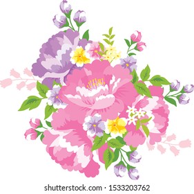 Taiwan chintz patterns  vector illustration