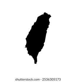Taiwán Mapa del país Vector de frontera Icono Ilustración Diseño