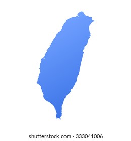 Taiwan country map,border