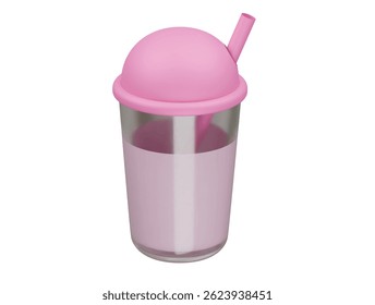  taiwan drink icon 3d illustration render

