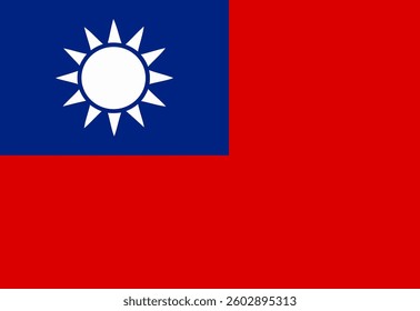 Taiwan flag illustrator country flags symbol nation  