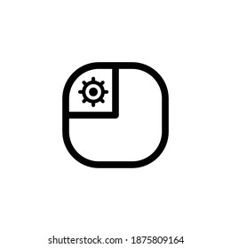 Taiwan Icon, National Flag Square Symbol.