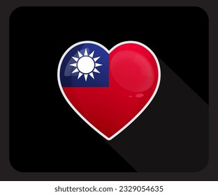 Icono de la bandera del Orgullo de Amor de Taiwán
