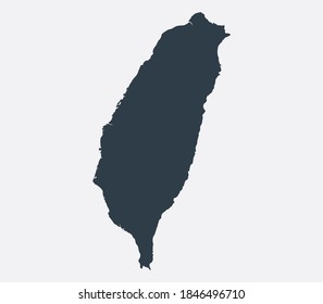 Mapa de Taiwán, Mapa plano del país 