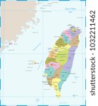 Taiwan Map - High Detailed Vector Illustration