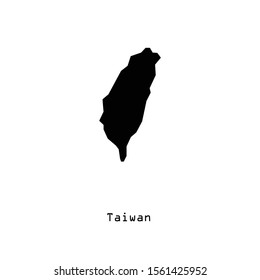 Taiwan map icon in trendy flat style isolated on white background. Symbol for your web site design, logo, app, UI. Vector illustration, EPS
