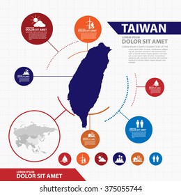 taiwan map infographic