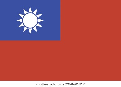 taiwanesische Nationalflagge
Vektorgrafik