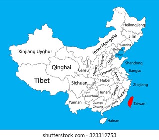 China Taiwan Border Map China Taiwan Map Images, Stock Photos & Vectors | Shutterstock