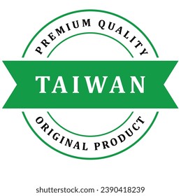 Taiwan. The sign premium quality. Original product. Framed with the flag of the country