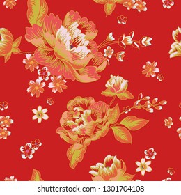 Taiwan traditional chintz pattern