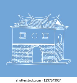 Taiwan Travel Map, Cheng-En Gate / Beimen