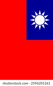 Taiwan Vertical Flag, Vertical Flag Taiwan
