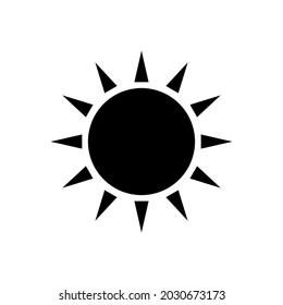 Taiwanese flag symbol glyph icon. Taiwan. Oriental sun. Asian item. Black filled symbol. Isolated vector stock illustration