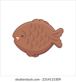 Taiyaki Fish, Boongabbang, Fish Ice Cream, Taiyaki Ice Cream, Asian Dessert Japanese Traditional Fish Taiyaki, Green Tea Ice Cream Illustration Background	