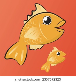 Taiyaki Koi Fish Vector Illustration