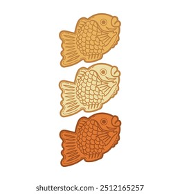 Imagem Vetorial Taiyaki, Imagem Vetorial Bungeoppang, Vetor De Peixe, Vetor De Pão Em Forma De Peixe, Sobremesa Asiática, Logotipo De Comida Asiática.