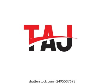 TAJ-Buchstabe Initial Logo Design Vektorillustration
