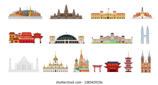 Taj Mahal an ancient Palace in India. vector illustration