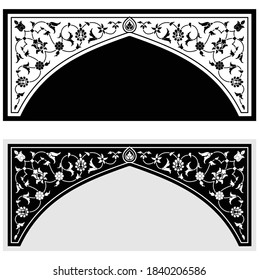 Diseño de la Puerta Floral de Taj Mahal