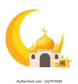 taj mahal half moon