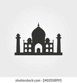 Taj Mahal icon - Simple Vector Illustration