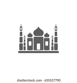 Taj mahal icon vector