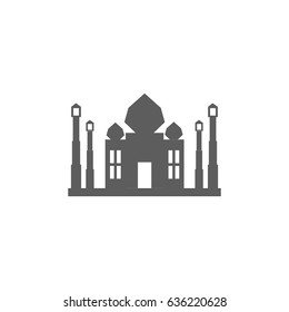 Taj mahal icon vector