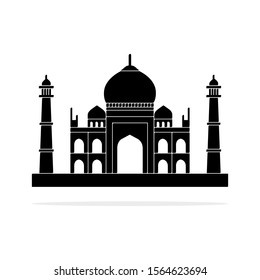 Taj Mahal icon. Vector concept illustration for design.