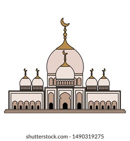 taj mahal mosque building icon