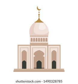 taj mahal mosque building icon