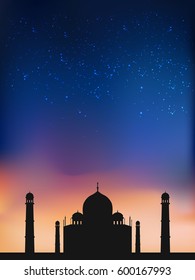 Taj Mahal At Night 