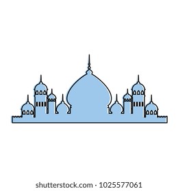 taj mahal silhouette icon