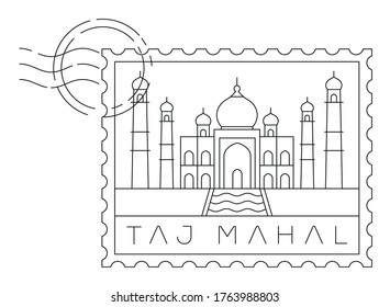 Taj Mahal Outline Images Stock Photos Vectors Shutterstock