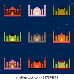 Taj mahal temple, Indian Pagoda collection