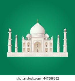 Taj Mahal Vektorillustration Design
