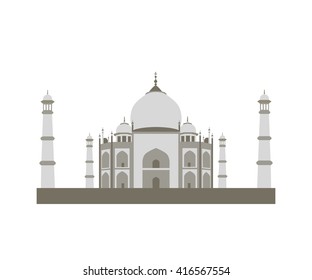 Taj Mahal. vector illustration