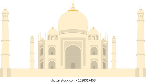 Taj Mahal Vector Illustration Eps 10