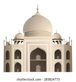 Taj Mahal vector silhouette