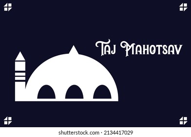 Taj Mahotsav Day Vector Template